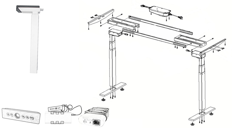 辦公桌升降立柱構(gòu)成 辦公桌升降立柱構(gòu)成